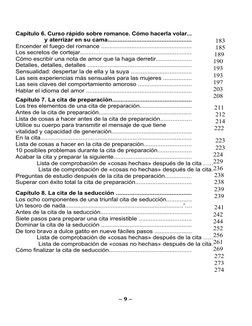 Capítulo 6. Curso rápido sobre romance. Cómo hacerla volar...
y aterrizar en su cama.........................................