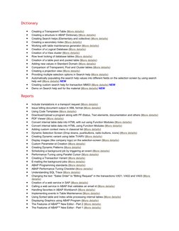 Dictionary
•
Creating a Transparent Table (More  (http://www.saptechnical.com/Tutorials/ABAP/ChangeVA01Text/page1.htm)details