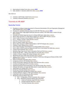 •
Quick testing for Adobe Forms (More details) (http://www.saptechnical.com/Tutorials/AdobeForms/Testing/Index.htm) (http://w