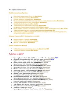 You might also be interested in:
Workflow Scenarios configuration:
•
Determine of release code of PO and PR (
 
 More details