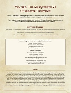 VTM V5 Character Creation Guide | PDF | Tabletop Games | Gaming