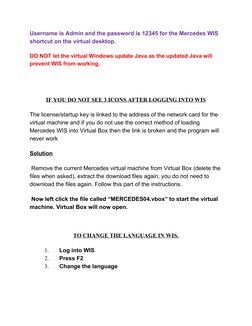 Mercedes WIS EPC Installation Guide | PDF | Computer File | Operating ...