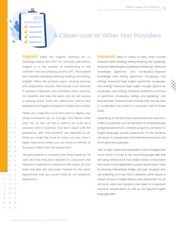 9
 English Language Test Preparation 
An ELT Teacher’s Guide to Testing Companies and Preparation Resources
Copyright © 2023