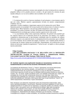 En capítulos posteriores veremos más ejemplos de cómo la interacción en contextos 
pequeños influye en los grandes procesos s