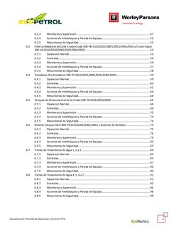 Actualización Filosofía de Operación y Control CPF2 
 
 
 
iv 
 
6.2.3 
Monitoreo y Supervisión ...............