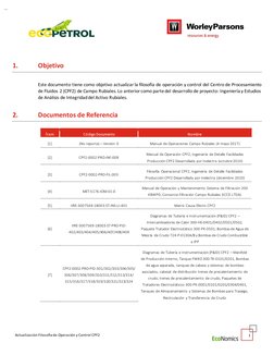 Actualización Filosofía de Operación y Control CPF2 
 
 
 
1 
 
1. 
Objetivo 
Este documento tiene como objetiv