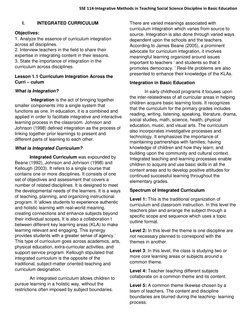 Integrative Methods in Social Science Teaching | PDF | Curriculum ...