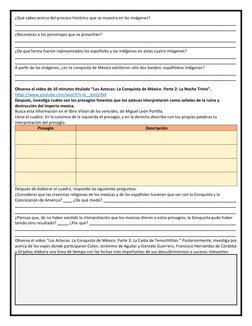 ¿Qué sabes acerca del proceso histórico que se muestra en las imágenes? 
____________________________________________________