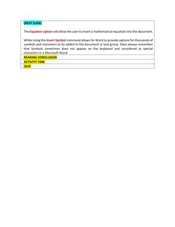 Understanding the Insert Tab in MS Word | PDF | Microsoft Word ...
