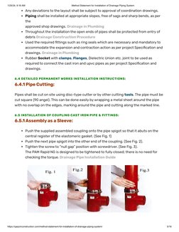 Drainage Piping Installation Method Statement | PDF | Plumbing | Pipe ...