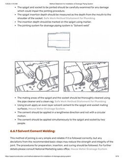 Drainage Piping Installation Method Statement | PDF | Plumbing | Pipe ...