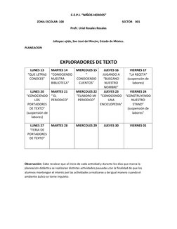 C.E.P.I. “NIÑOS HEROES”    
ZONA ESCOLAR: 108