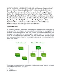 Understanding SDN Architecture and Characteristics | PDF | Computer ...