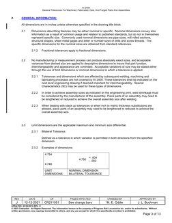 General Tolerances for Engineering Parts | PDF | Engineering Tolerance ...