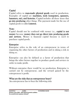Economic Problem Notes.pdf The Basic Economic Problem Full Notes | PDF | Economics | Labour Economics