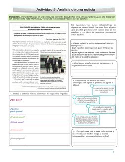 7 
 
 
¿Qué pasó? 
 
¿Quiénes 
participaron? 
 
¿Cuándo pasó?  
¿Dónde pasó? 
 
 
¿Cómo pasó? 
 
 
¿Por qué pasó? 
 
 
 
 
a)