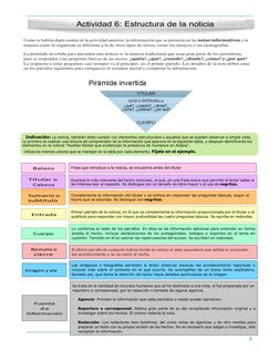 8 
 
 
 
 
 
 
 
 
 
 
 
 
 
 
Indicación: La noticia, también debe cumplir con elementos estructurales o aquellos que se p
