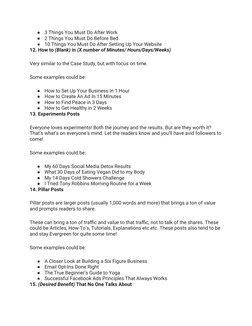 ●
3 Things You Must Do After Work
●
2 Things You Must Do Before Bed
●
10 Things You Must Do After Setting Up Your Website
12.