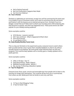 ●
We’re Getting Featured!
●
My First Presentation Happens Next Week
●
Our First Ever Webinar!
25. Year In Review
Similarly to