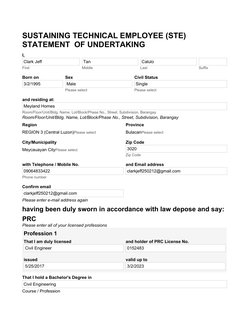 STE Requirements for PCAB Certification | PDF