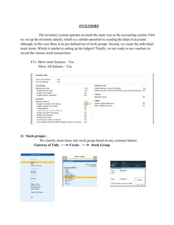 Tally Prime Inventory Management Guide | PDF | Personal Computers ...