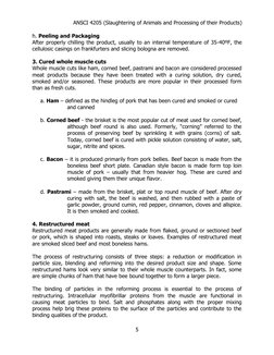 Processed Meat Products Overview | PDF | Sausage | Curing (Food ...