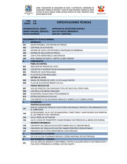 IOARR: “ADQUISICIÓN DE ANALIZADOR DE GASES Y ELECTROLITOS, ASPIRADORA DE 
SECRECIONES, BOMBA DE INFUSIÓN Y COCHE DE PARO EQ