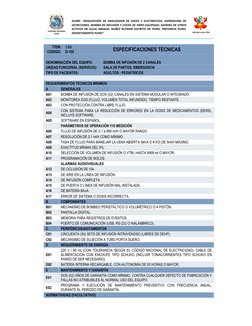 IOARR: “ADQUISICIÓN DE ANALIZADOR DE GASES Y ELECTROLITOS, ASPIRADORA DE 
SECRECIONES, BOMBA DE INFUSIÓN Y COCHE DE PARO