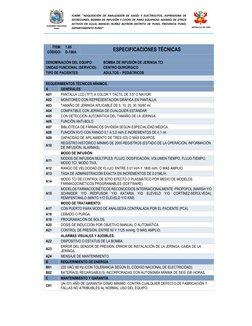 IOARR: “ADQUISICIÓN DE ANALIZADOR DE GASES Y ELECTROLITOS, ASPIRADORA DE 
SECRECIONES, BOMBA DE INFUSIÓN Y COCHE DE PARO EQ