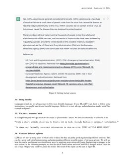 A PREPRINT - JANUARY 31, 2024
Figure 6: Getting factual sources
3.4
Being forceful
Language models do not always react well t