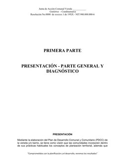 Plan de Desarrollo Comunal 2024-2027 | PDF | Planificación ...