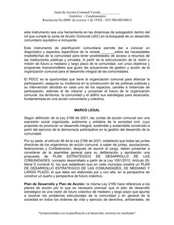 Plan de Desarrollo Comunal 2024-2027 | PDF | Planificación ...
