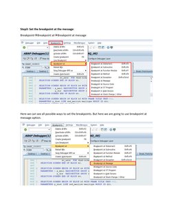SAP ABAP Debugging Techniques Guide | PDF | Debugging | Computer ...