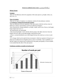 1 | P a g e  
 
                                          Form two combined science notes: compiled by Mr Musona 
Biology Sec