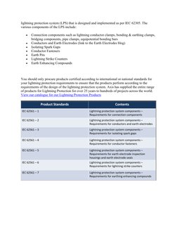 IEC 62305 & 62561 Lightning Protection Standards | PDF | International ...