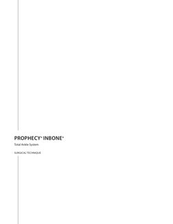 Prophecy Inbone Guide PROPHECY INBONE Surgical Technique | PDF | Ct Scan | Medical Imaging