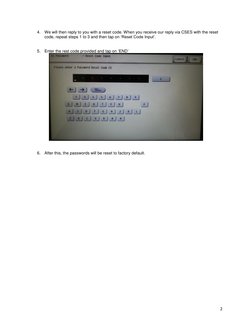 CE Password Reset Instructions | PDF