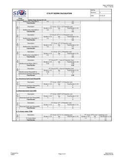 Date: 02/06/2024
Time: 11:00:45
Prepared by
VINAY
Page 2 of 4
Approved by.
MOHAN PATHI
CT & PT SIZING CALCULATION
Ref.No.
Rev