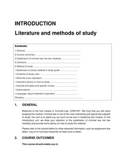 CRW1501 Criminal Law Study Guide | PDF | Crimes | Crime & Violence