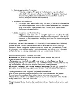 Principles of Indigenous Craft Design | PDF