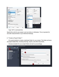 - Type “UN” in command line 
Specify the units for your project, such as inches or millimeters. This is important for 
a