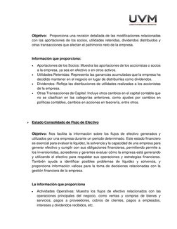 Objetivo:  Proporciona una revisión detallada de las modificaciones relacionadas 
con las aportaciones de los socios, uti