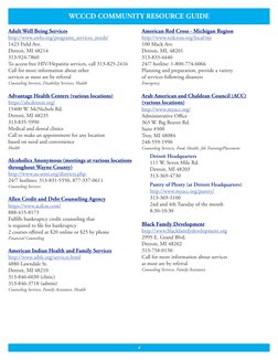Wayne County Community Resource Guide | PDF | Detroit