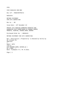 Sewer Camera Report.pdf Method Statement for CCTV Sewer Inspection | PDF | Pump | Camera