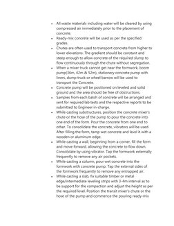 Method Statement for Concrete Works | PDF | Concrete | Building Engineering