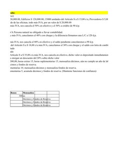 ión planteada:
(año en curso):
ehículos $ 30,000.00, Edificios $ 120,000.00, 15000 unidades del Artículo S a $ 15,00 c/u, Pro