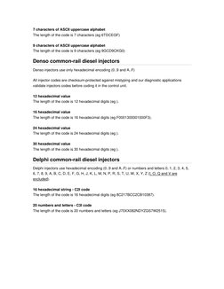 Injector Coding Value Injector Coding Overview and Types | PDF | Fuel Injection | Ascii