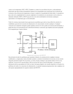 varían con la temperatura (NTC o PTC). También es común el uso de diodos discretos y adecuadamente 
polarizados que aprovecha