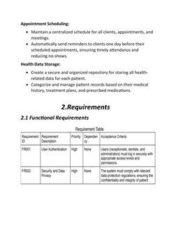 Appointment Scheduling:
Maintain a centralized schedule for all clients, appointments, and 
meetings.
Automatically send re