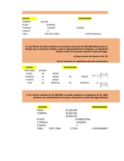 DATOS:
CONVERSION
COMPRA
$23,670 
PLAZO 
18 MESES
P.GRACIA
6 MESES
6 MESES
P.INICIO
5
TASA
39% CAP.C/MES
0.0325 MENSUAL
DATOS